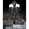 Подвесной светильник Glamour LDP 66247-6 WT+CHR белый конус Lumina Deco