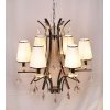 Подвесной светильник Glamour LDP 66247-6 WT+CHR белый конус Lumina Deco