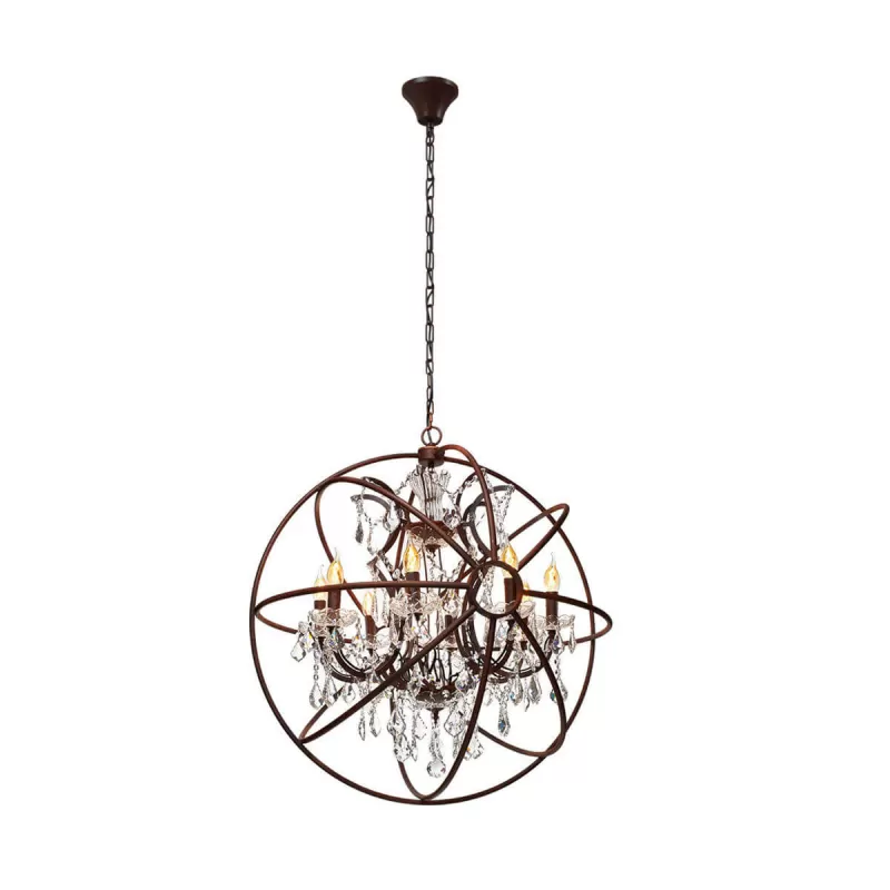 Подвесная люстра Enrike LOFT1897/8 коричневая Loft It Подвесная люстра Enrike LOFT1897/8 коричневая Loft It
