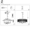 Стеклянная подвесная люстра Mira SL1632.203.08 цилиндр прозрачная ST Luce