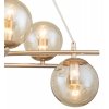 Стеклянный подвесной светильник Balance 1119/6S Gold форма шар цвет янтарь Escada