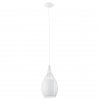 Стеклянный подвесной светильник Razoni 92251 белый капля Eglo