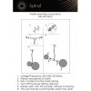 Стеклянный подвесной светильник Patunia APL.301.16.02 цвет янтарь форма шар Aployt
