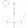Подвесная люстра Rosemary FR5190PL-05BS2 конус белая Freya