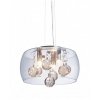 Стеклянный подвесной светильник Fabina LDP 8077-300 PR прозрачный цилиндр Lumina Deco