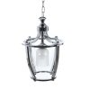 Стеклянный подвесной светильник Brooklin  LDP 1231-1 CHR+WT конус белый Lumina Deco