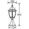 Стеклянный наземный фонарь ARSENAL S 91204S Bl прозрачный Oasis Light