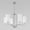 Подвесная люстра Purezza 60128/6 хром цилиндр белая Eurosvet