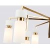 Стеклянная потолочная люстра HIGH LIGHT LH56128 белая Ambrella