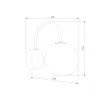 Стеклянное бра Lava Sabia 11152 Lava Sabia бежевое форма шар TK Lighting