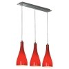 Стеклянный подвесной светильник Rimini GRLSF-1156-03 красный Loft