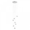 Хрустальный подвесной светильник Rain 10151/7 прозрачный Loft It