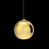 Стеклянный подвесной светильник Copper Shade LOFT2024-A форма шар желтый Loft It
