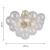 Стеклянная потолочная люстра Multibulla 4202-5C форма шар прозрачная Favourite