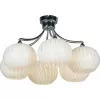 Стеклянная потолочная люстра Cesano LSF-7203-06 белая Lussole