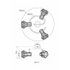 Потолочная люстра Priska 54017-3 черная Globo