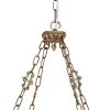 Стеклянная подвесная люстра Эльза H17050/8COP белая Lumien Hall