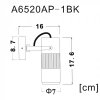 Спот Linea A6520AP-1BK Artelamp