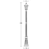 Стеклянный наземный фонарь VENECIA 2L 91809L Bl белый Oasis Light