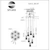 Стеклянный подвесной светильник Sollen SL6111.203.07 конус прозрачный ST Luce