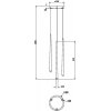 Подвесной светильник Cascade MOD132PL-L28BK1 черный Maytoni