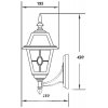 Стеклянный настенный фонарь уличный FARO lead GLASS 91101/04 lgY Bl прозрачный Oasis Light