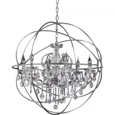Подвесная люстра Foucault'S Orb 5014-D6 chrome DeLight Collection