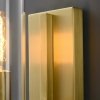 Стеклянное бра Wall lamp MT8869-1W brass прозрачное цилиндр DeLight Collection