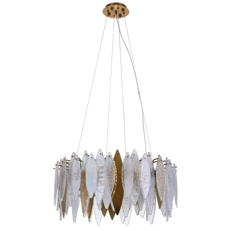 Стеклянная подвесная люстра Amelie 6003/01 SP-8 прозрачная Divinare Стеклянная подвесная люстра Amelie 6003/01 SP-8 прозрачная Divinare