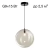 Стеклянный подвесной светильник Orton CL202041 форма шар Citilux