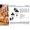 Стеклянный настенный фонарь уличный Вильнюс 41165 конус прозрачный Feron