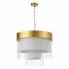 Стеклянная подвесная люстра Aversa SL1352.203.09 белая ST Luce