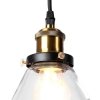 Стеклянный подвесной светильник Factory filament LOFT1123 конус прозрачный Loft It