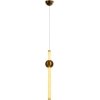 Стеклянный подвесной светильник Crescent  5053-B форма шар белый Loft It
