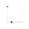Стеклянный подвесной светильник Crescent  5053-B форма шар белый Loft It