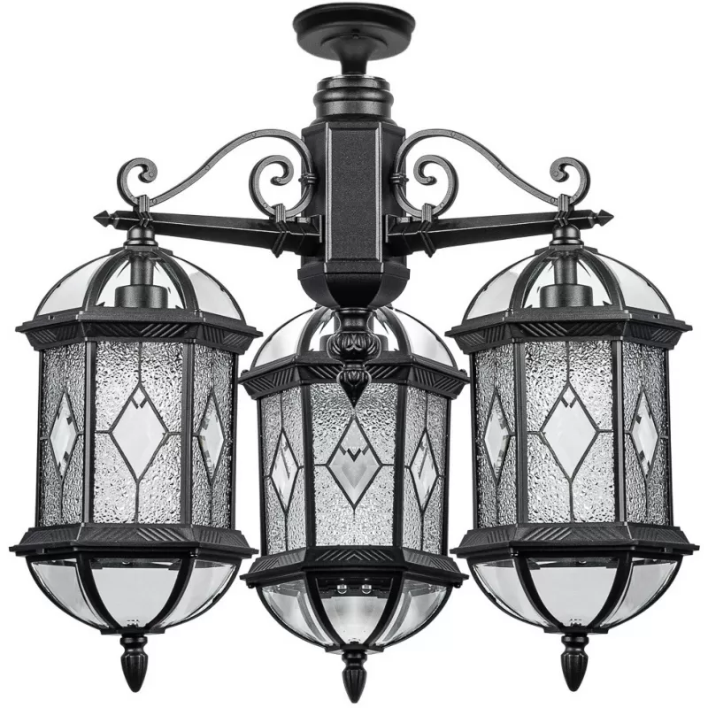 Стеклянный потолочный светильник уличный SORENTO 92670A 3 cover Bl прозрачный Oasis Light Стеклянный потолочный светильник уличный SORENTO 92670A 3 cover Bl прозрачный Oasis Light
