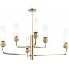 Стеклянная потолочная люстра HIGH LIGHT LH53251 цилиндр белая Ambrella