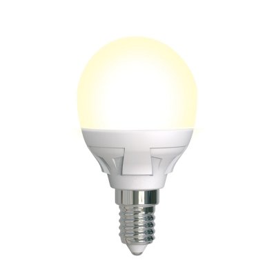 Лампочка светодиодная  LED-G45 7W/3000K/E14/FR/DIM PLP01WH картон Uniel