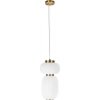 Стеклянный подвесной светильник Duff 10422/B цилиндр белый Loft It