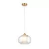Стеклянный подвесной светильник Milan 10038 VL5724P11 прозрачный цилиндр Vele Luce