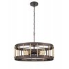 Подвесная люстра Wong 10038 VL6426P14 коричневая Vele Luce