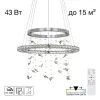 Хрустальная подвесная люстра Etera CL322060 прозрачная Citilux