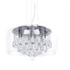 Стеклянный подвесной светильник Tosso LDP 8066-500 PR цилиндр прозрачный Lumina Deco