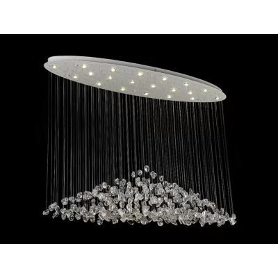 Потолочная люстра Verona 8230/140 С oval white clear Newport