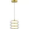 Стеклянный подвесной светильник Frittela SL6239.203.03 прозрачный цилиндр ST Luce