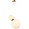 Стеклянный подвесной светильник Patunia APL.301.06.02 форма шар белый Aployt