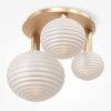 Стеклянный потолочный светильник Reels MOD268CL-03G форма шар белый Maytoni