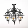 Стеклянный потолочный светильник уличный FARO lead GLASS 91170A/3 lgY Bl прозрачный Oasis Light