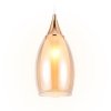 Стеклянный подвесной светильник Traditional TR3543 конус цвет янтарь Ambrella