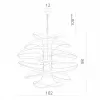 Подвесная люстра Volturn 2019/25 SP-12 серая Divinare